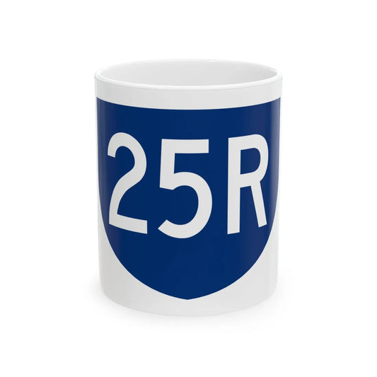 PR primary 25R (Puerto Rico) (Road Sign) White Coffee Mug 11oz - Go Mug Yourself