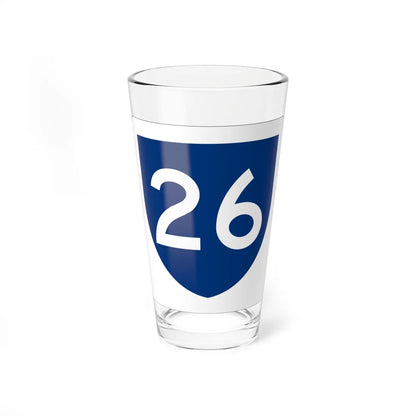 PR primary 26 (Puerto Rico) (Road Sign) Pint Glass 16oz 16oz - Go Mug Yourself