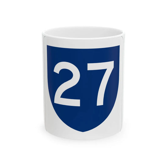 PR primary 27 (Puerto Rico) (Road Sign) White Coffee Mug 11oz - Go Mug Yourself