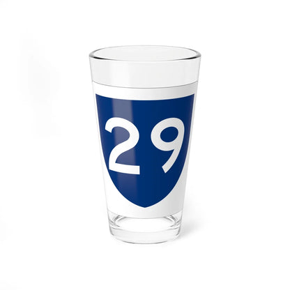 PR primary 29 (Puerto Rico) (Road Sign) Pint Glass 16oz 16oz - Go Mug Yourself