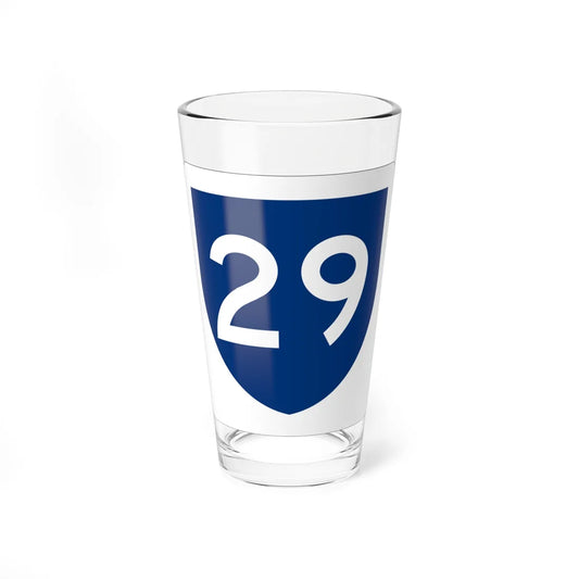 PR primary 29 (Puerto Rico) (Road Sign) Pint Glass 16oz 16oz - Go Mug Yourself