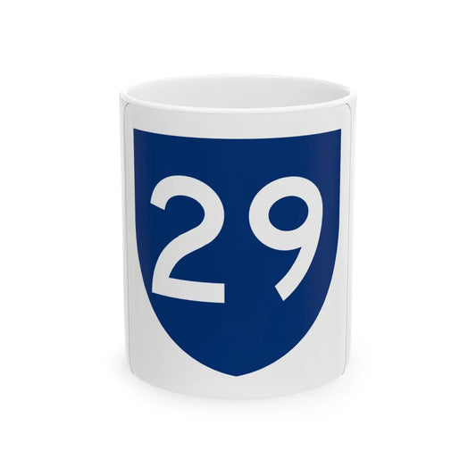 PR primary 29 (Puerto Rico) (Road Sign) White Coffee Mug 11oz - Go Mug Yourself