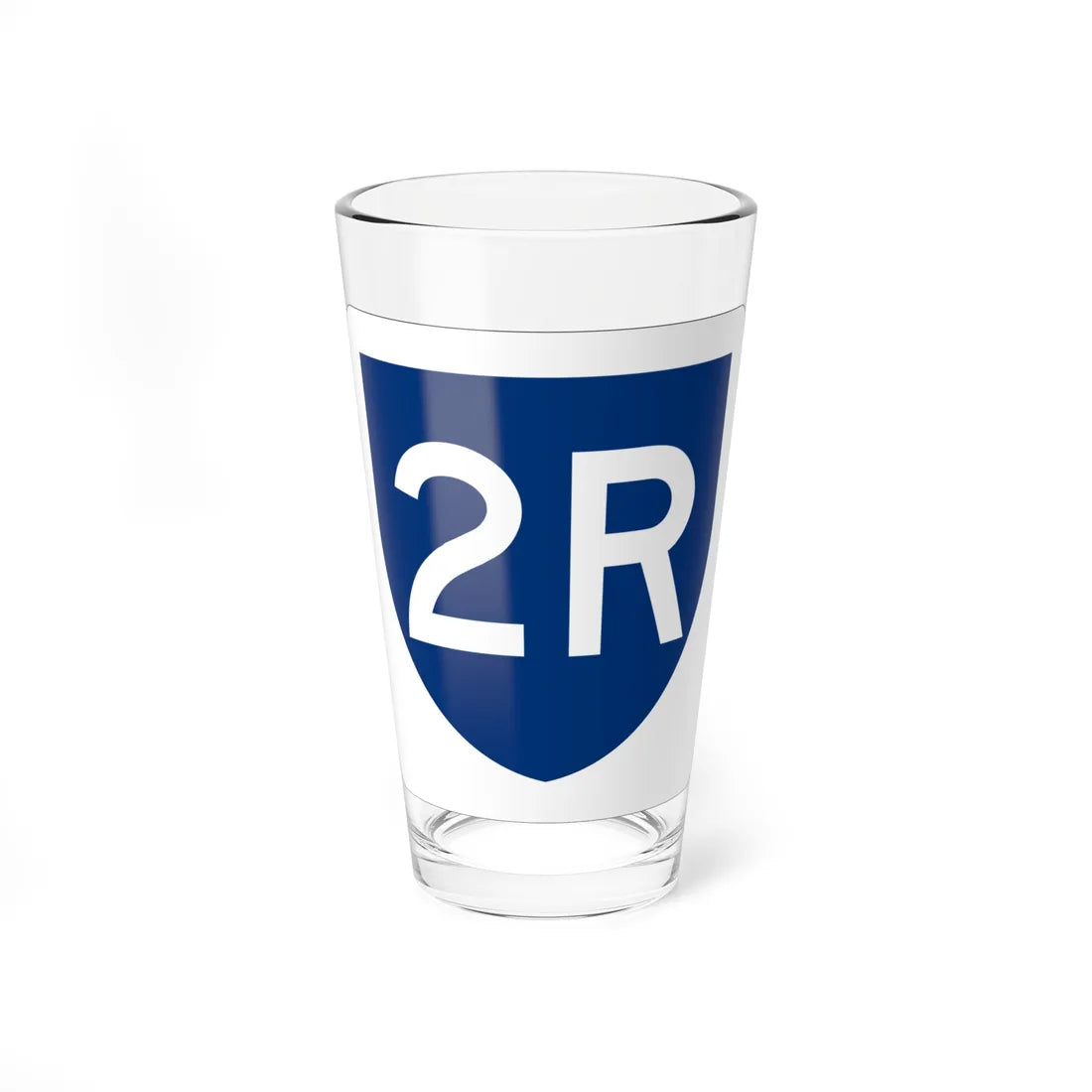 PR primary 2R (Puerto Rico) (Road Sign) Pint Glass 16oz 16oz - Go Mug Yourself