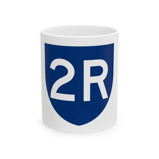 PR primary 2R (Puerto Rico) (Road Sign) White Coffee Mug 11oz - Go Mug Yourself