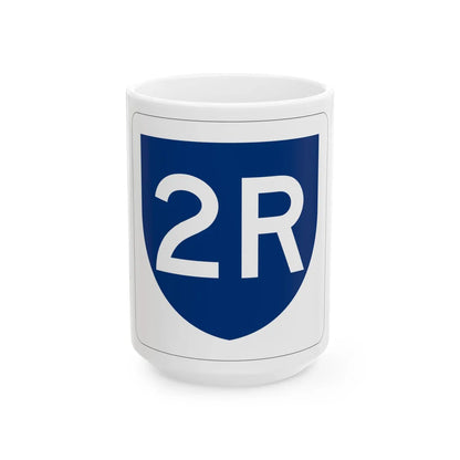 PR primary 2R (Puerto Rico) (Road Sign) White Coffee Mug 15oz - Go Mug Yourself