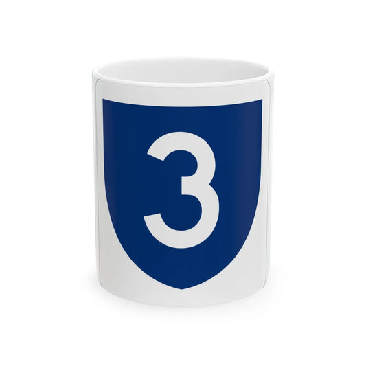 PR primary 3 (Puerto Rico) (Road Sign) White Coffee Mug 11oz - Go Mug Yourself