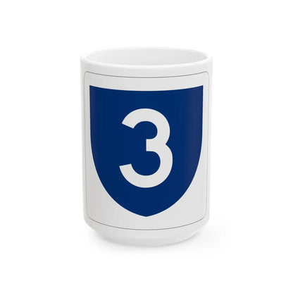 PR primary 3 (Puerto Rico) (Road Sign) White Coffee Mug 15oz - Go Mug Yourself