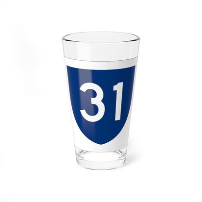 PR primary 31 (Puerto Rico) (Road Sign) Pint Glass 16oz 16oz - Go Mug Yourself