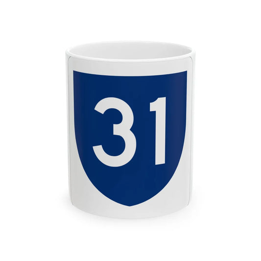 PR primary 31 (Puerto Rico) (Road Sign) White Coffee Mug 11oz - Go Mug Yourself