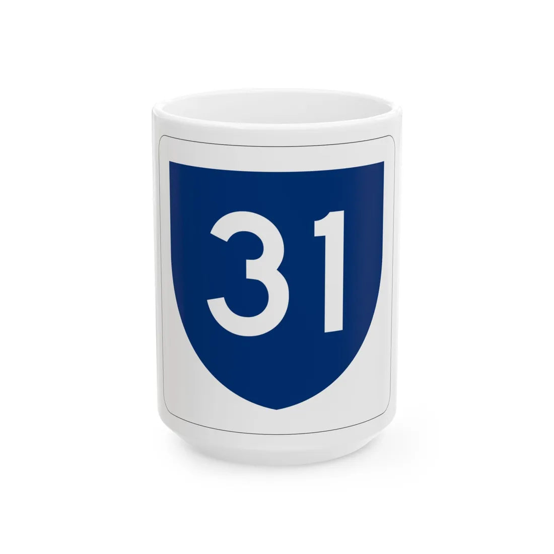 PR primary 31 (Puerto Rico) (Road Sign) White Coffee Mug 15oz - Go Mug Yourself
