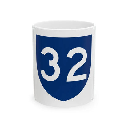 PR primary 32 (Puerto Rico) (Road Sign) White Coffee Mug 11oz - Go Mug Yourself