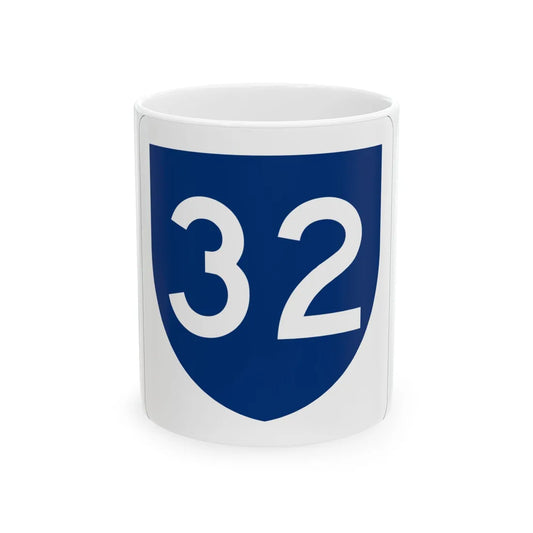 PR primary 32 (Puerto Rico) (Road Sign) White Coffee Mug 11oz - Go Mug Yourself