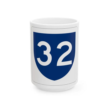 PR primary 32 (Puerto Rico) (Road Sign) White Coffee Mug 15oz - Go Mug Yourself
