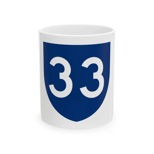 PR primary 33 (Puerto Rico) (Road Sign) White Coffee Mug 11oz - Go Mug Yourself