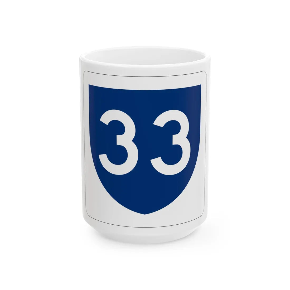 PR primary 33 (Puerto Rico) (Road Sign) White Coffee Mug 15oz - Go Mug Yourself