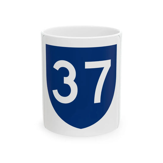 PR primary 37 (Puerto Rico) (Road Sign) White Coffee Mug 11oz - Go Mug Yourself