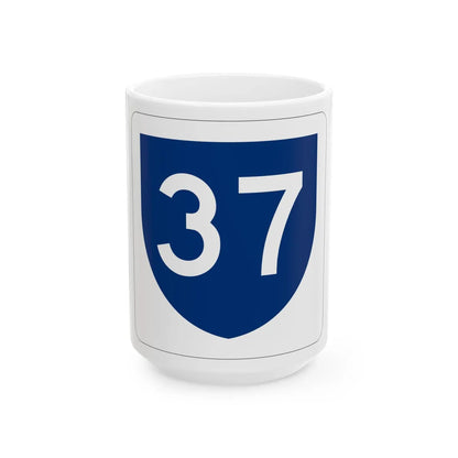 PR primary 37 (Puerto Rico) (Road Sign) White Coffee Mug 15oz - Go Mug Yourself