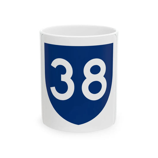 PR primary 38 (Puerto Rico) (Road Sign) White Coffee Mug 11oz - Go Mug Yourself