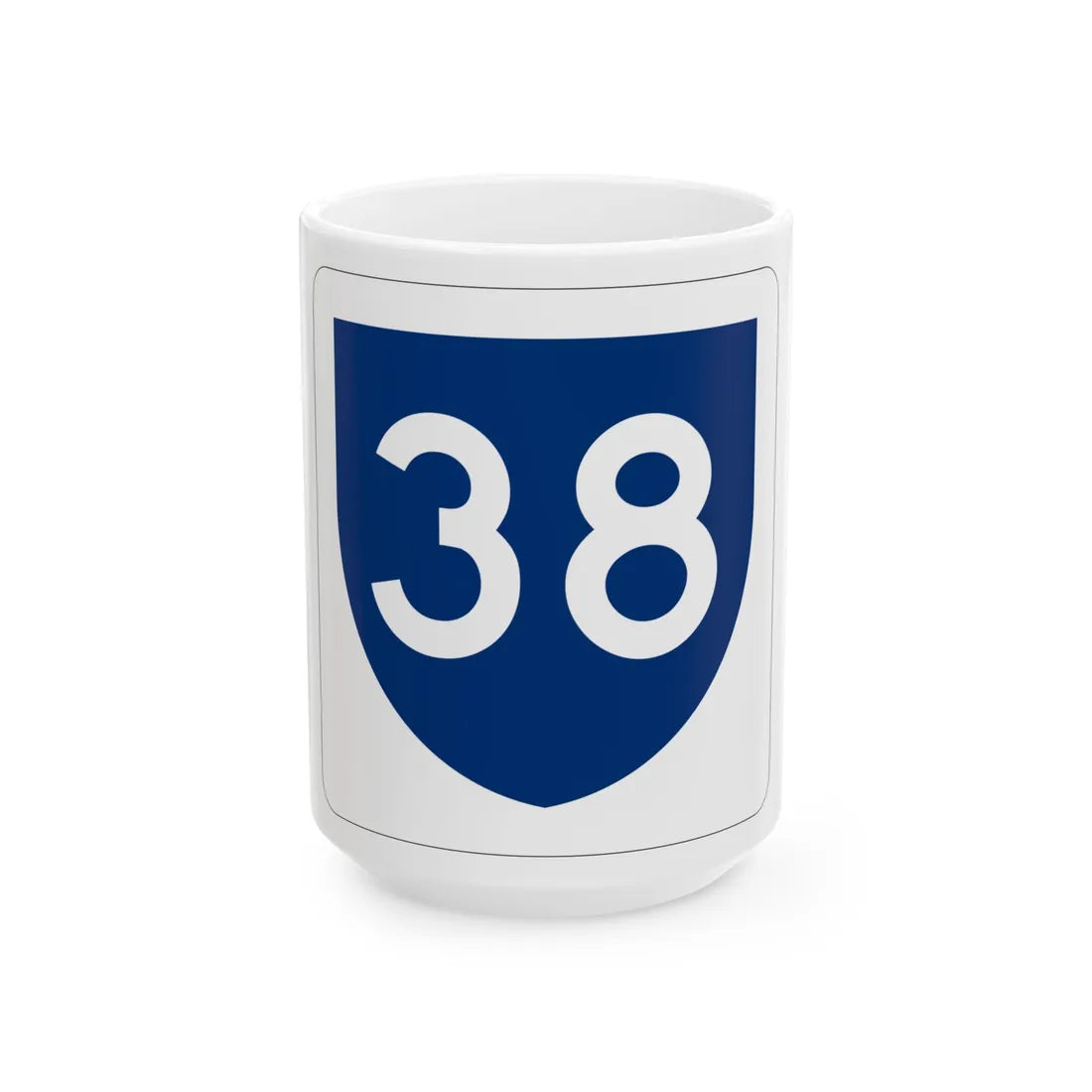 PR primary 38 (Puerto Rico) (Road Sign) White Coffee Mug 15oz - Go Mug Yourself