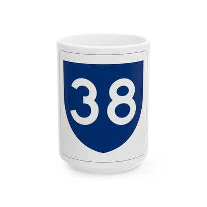 PR primary 38 (Puerto Rico) (Road Sign) White Coffee Mug 15oz - Go Mug Yourself