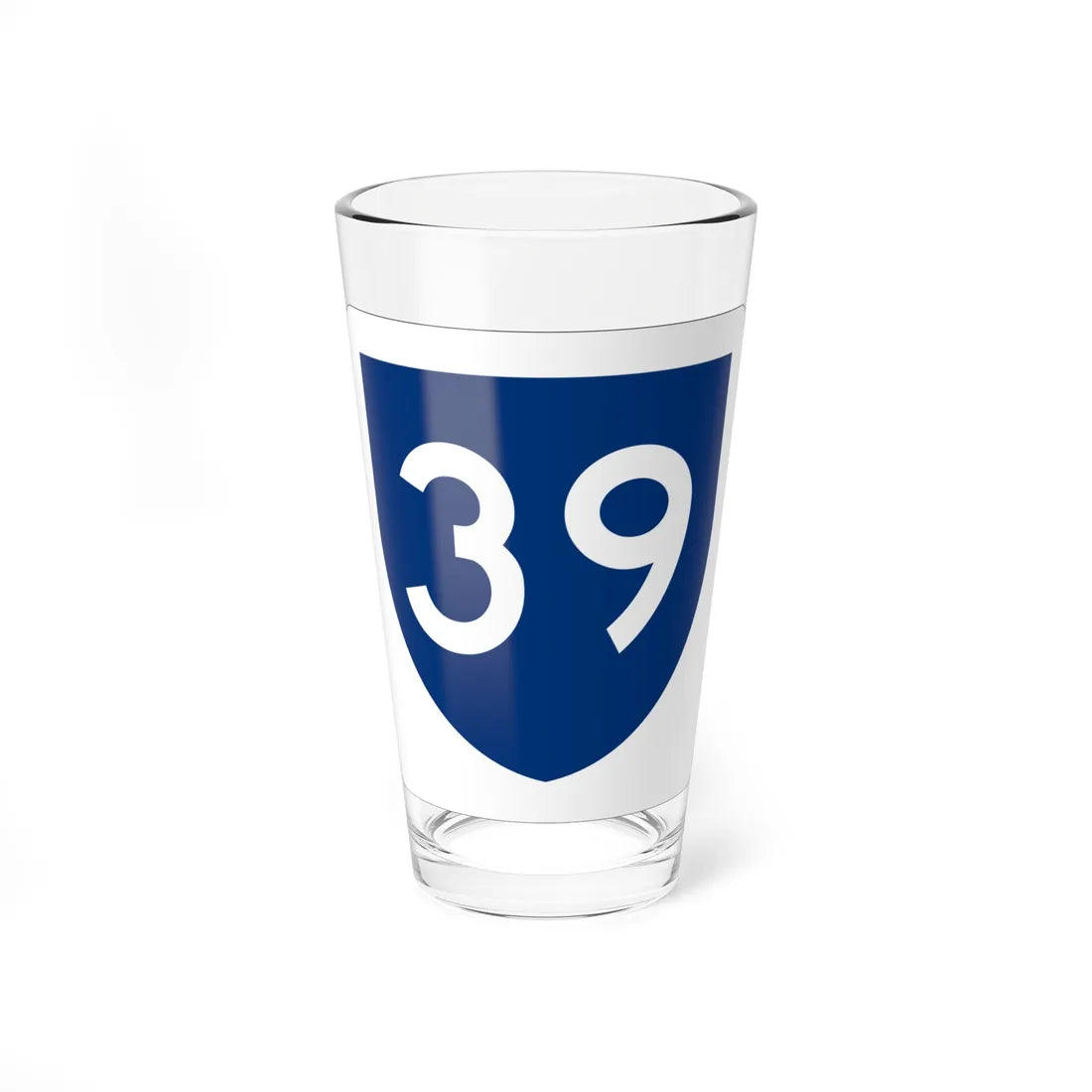 PR primary 39 (Puerto Rico) (Road Sign) Pint Glass 16oz 16oz - Go Mug Yourself