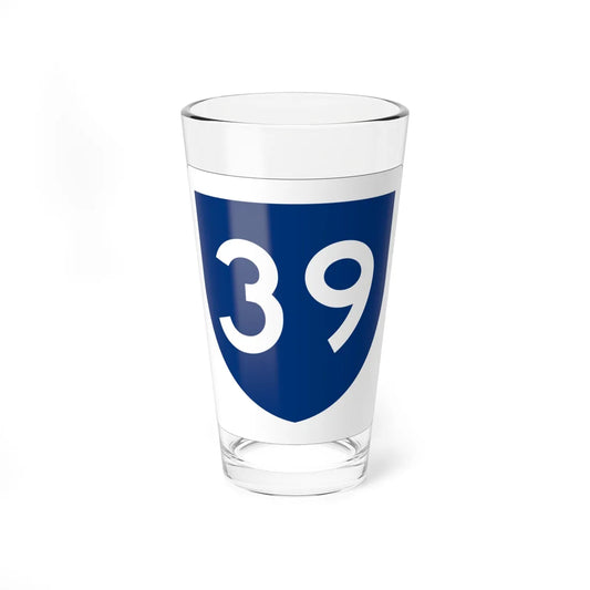 PR primary 39 (Puerto Rico) (Road Sign) Pint Glass 16oz 16oz - Go Mug Yourself