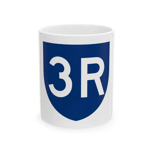 PR primary 3R (Puerto Rico) (Road Sign) White Coffee Mug 11oz - Go Mug Yourself