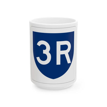 PR primary 3R (Puerto Rico) (Road Sign) White Coffee Mug 15oz - Go Mug Yourself