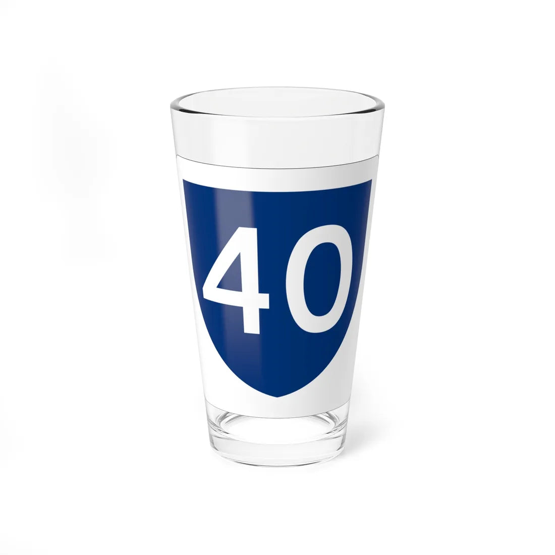 PR primary 40 (Puerto Rico) (Road Sign) Pint Glass 16oz 16oz - Go Mug Yourself