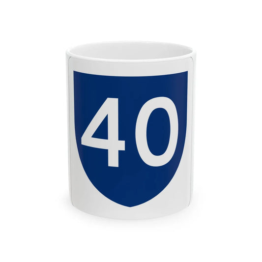PR primary 40 (Puerto Rico) (Road Sign) White Coffee Mug 11oz - Go Mug Yourself