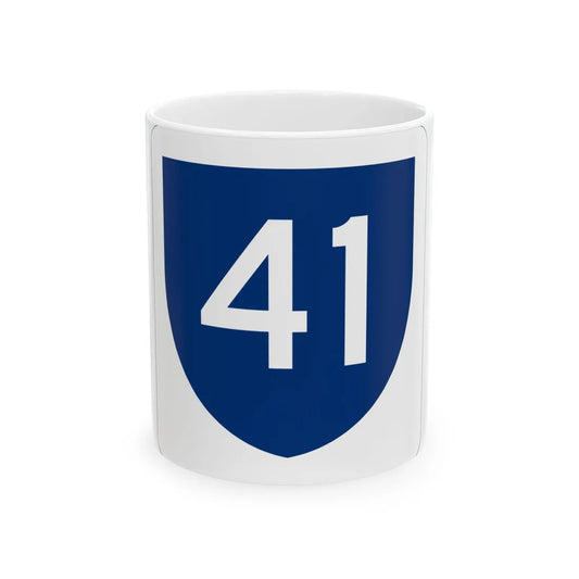 PR primary 41 (Puerto Rico) (Road Sign) White Coffee Mug 11oz - Go Mug Yourself