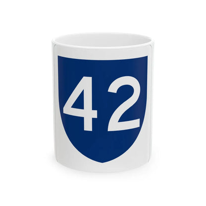 PR primary 42 (Puerto Rico) (Road Sign) White Coffee Mug 11oz - Go Mug Yourself