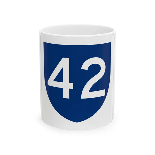 PR primary 42 (Puerto Rico) (Road Sign) White Coffee Mug 11oz - Go Mug Yourself