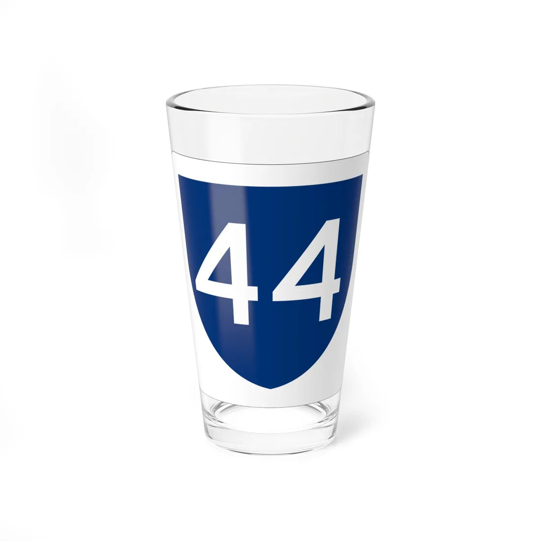 PR primary 44 (Puerto Rico) (Road Sign) Pint Glass 16oz 16oz - Go Mug Yourself