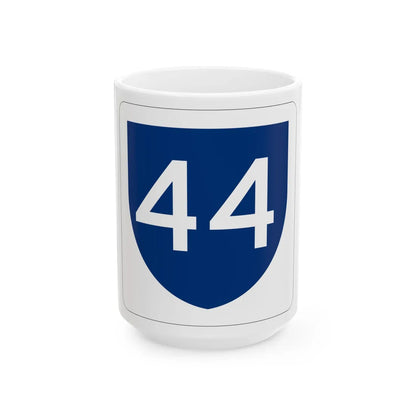 PR primary 44 (Puerto Rico) (Road Sign) White Coffee Mug 15oz - Go Mug Yourself