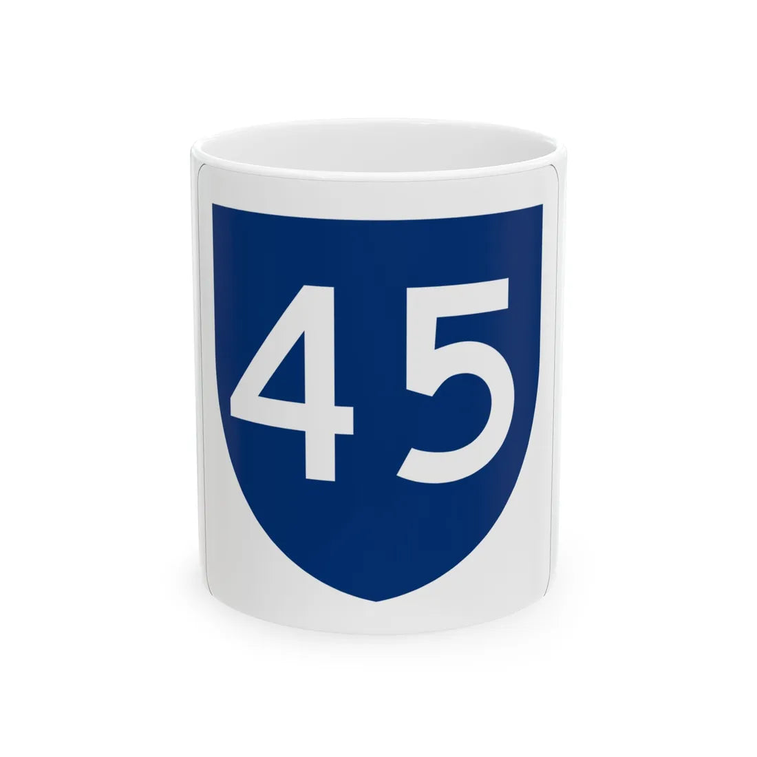 PR primary 45 (Puerto Rico) (Road Sign) White Coffee Mug 11oz - Go Mug Yourself