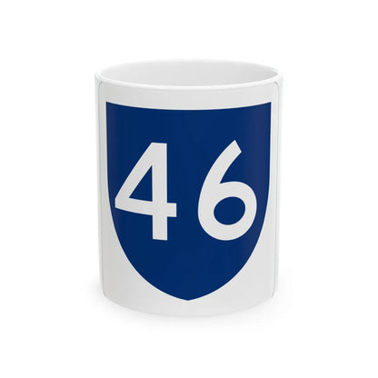PR primary 46 (Puerto Rico) (Road Sign) White Coffee Mug 11oz - Go Mug Yourself