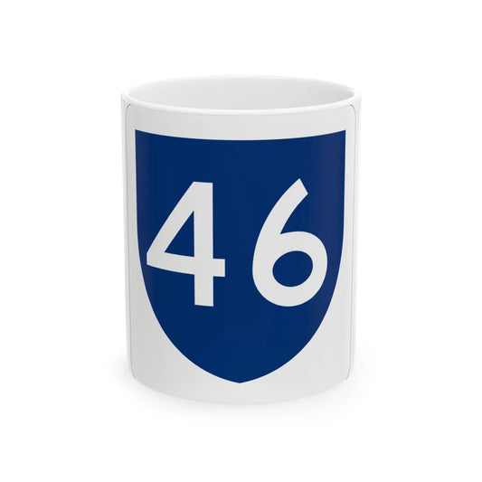 PR primary 46 (Puerto Rico) (Road Sign) White Coffee Mug 11oz - Go Mug Yourself