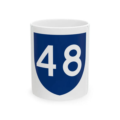 PR primary 48 (Puerto Rico) (Road Sign) White Coffee Mug 11oz - Go Mug Yourself