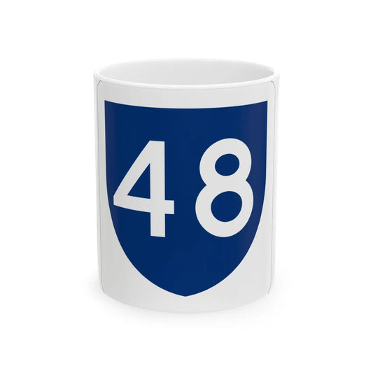 PR primary 48 (Puerto Rico) (Road Sign) White Coffee Mug 11oz - Go Mug Yourself