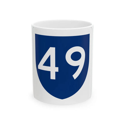 PR primary 49 (Puerto Rico) (Road Sign) White Coffee Mug 11oz - Go Mug Yourself