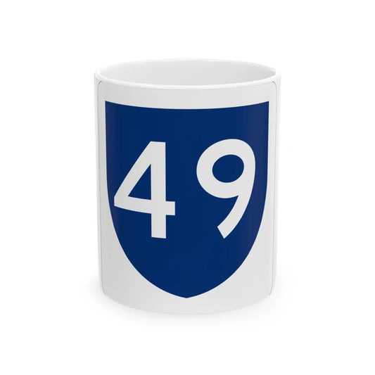PR primary 49 (Puerto Rico) (Road Sign) White Coffee Mug 11oz - Go Mug Yourself