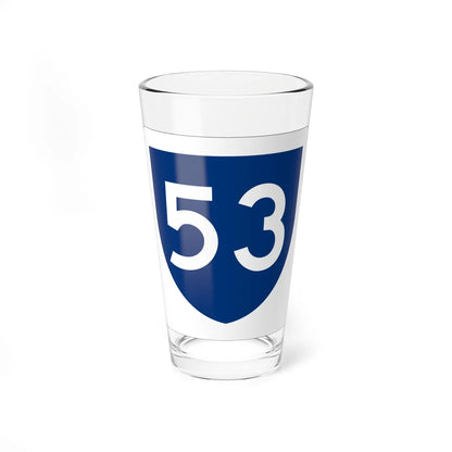 PR primary 53 (Puerto Rico) (Road Sign) Pint Glass 16oz 16oz - Go Mug Yourself