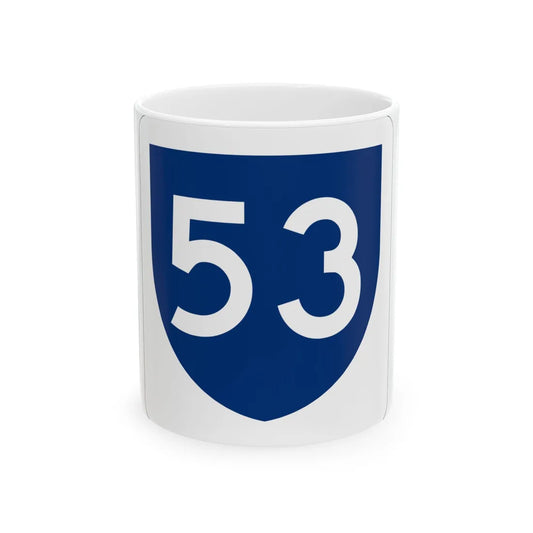 PR primary 53 (Puerto Rico) (Road Sign) White Coffee Mug 11oz - Go Mug Yourself
