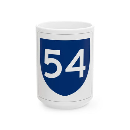PR primary 54 (Puerto Rico) (Road Sign) White Coffee Mug 15oz - Go Mug Yourself