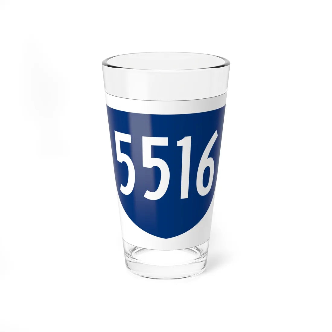 PR primary 5516 (Puerto Rico) (Road Sign) Pint Glass 16oz 16oz - Go Mug Yourself