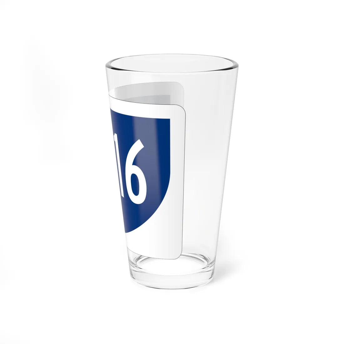PR primary 5516 (Puerto Rico) (Road Sign) Pint Glass 16oz - Go Mug Yourself
