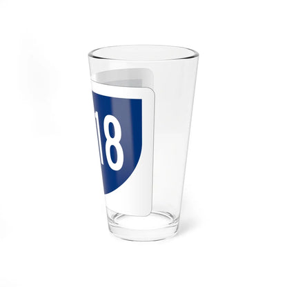 PR primary 5518 (Puerto Rico) (Road Sign) Pint Glass 16oz - Go Mug Yourself