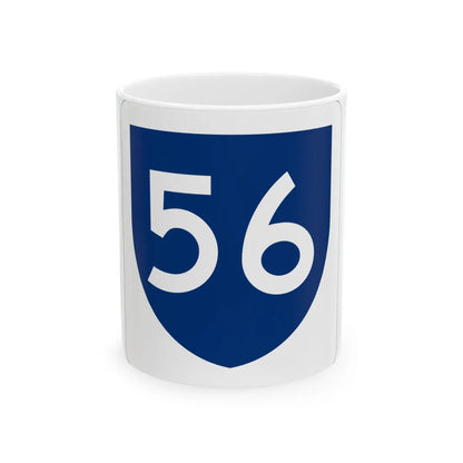 PR primary 56 (Puerto Rico) (Road Sign) White Coffee Mug 11oz - Go Mug Yourself