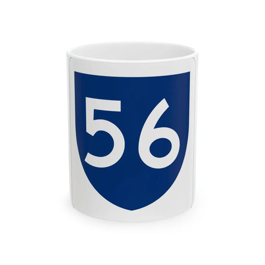 PR primary 56 (Puerto Rico) (Road Sign) White Coffee Mug 11oz - Go Mug Yourself
